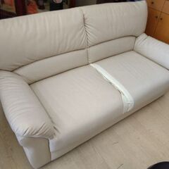  処分 わけあり ソファー 専用カバー付き 2.5人掛けの画像
