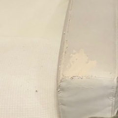 ホワイト✖️シルバー枠☆３人掛けソファ1＋1人掛けソファ2の画像