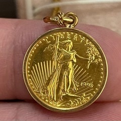 k18 k24 自由の女神　Liberty coinの画像