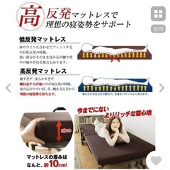 アイリスオーヤマ　折りたたみ電動リクライニングベッドの画像