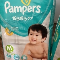 pampers Mサイズ　(6-11kg)テープ64枚x2パック