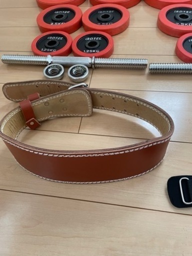 ベルト　グローブ付き　ラバーダンベル60kgセット