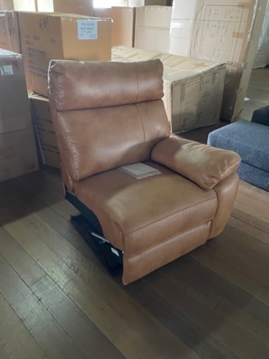 らくらく電動モーションソファー　片肘のみ　ファブリックレザー　未使用品