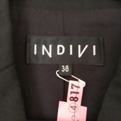🇯🇵日本製・クリーニング済み【INDIVIスーツセット(ジャケット&スカート)サイズ38】の画像