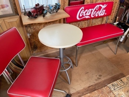 値下げ！コカコーラ椅子セット