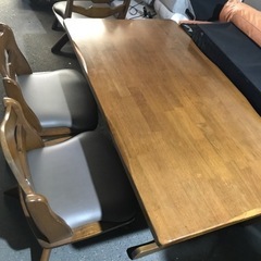 A2302-809  ダイニングテーブル　チェア4脚セット　傷、...