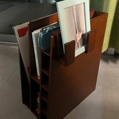 本棚 古道具 インテリア 本立て アンティーク 木製 昭和レトロの画像