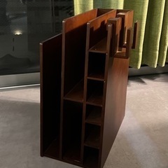 本棚 古道具 インテリア 本立て アンティーク 木製 昭和レトロの画像