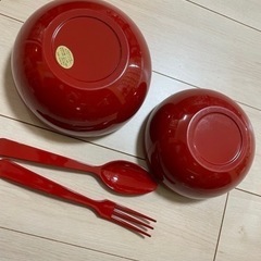 漆のサラダボウル　(大小セット) お値下げです。の画像