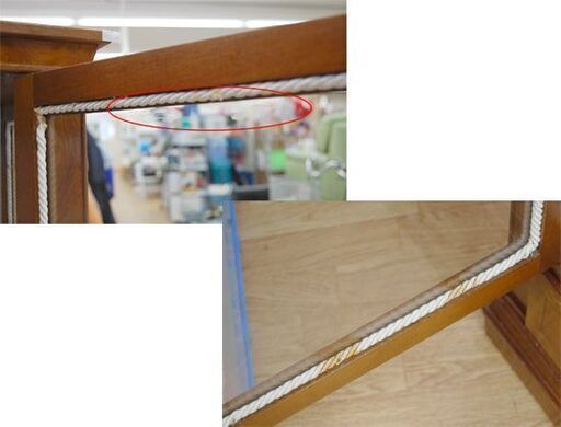 飾り棚 幅95×奥行39×高さ146cm 鍵欠品 キャビネット コレクションケース カップボード ガラス 札幌市 清田区 平岡