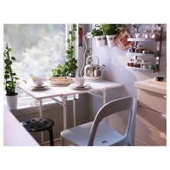 イケア IKEA MUDDUS ムッデゥス ドロップリーフテーブ...