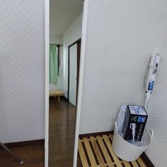 スタンドミラー白