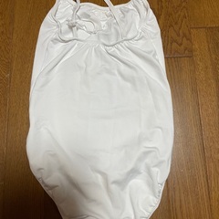 バレエ　白レオタード+パレオの画像