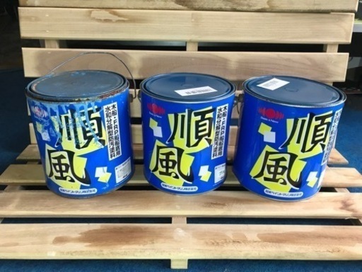 4k＋4k＋約3k 計11k FRP船底塗料　順風　ニッペマリン　ブルー