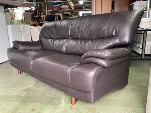 ● レザーソファー、島忠ホームズ、2〜3人掛け