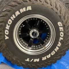 深リム　80ランドクルーザー　マッドタイヤ　ジオランダー