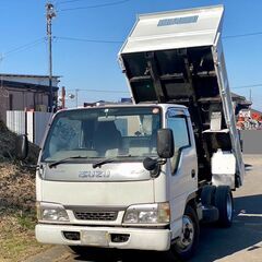 【U-0021】いすゞ エルフ NKR81ED　低床　3t ダンプ　1年車検付き　最大積載量 3000kgの画像