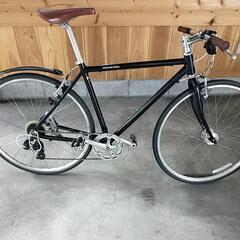 【引き取り限定】中古美品 赤いクロスバイク a.n.design-works クロスバイク 700c 初心者 420mm 480mm 自転車