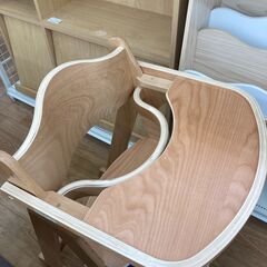 ★ジモティ割あり★ カトージ プレミアムベビーチェア 品番22947 ナチュラル H80×W49×D60.5 クリーニング済み KJ1533の画像