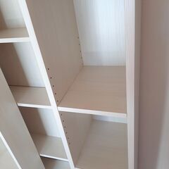 【ニトリ】スライド本棚【ナチュラルホワイト】の画像
