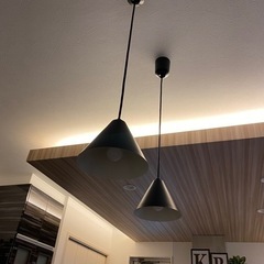 カフェ風　ペンダントライト　ダイニング　2個セットの画像