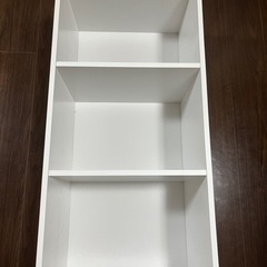 カラーボックス　3段　白