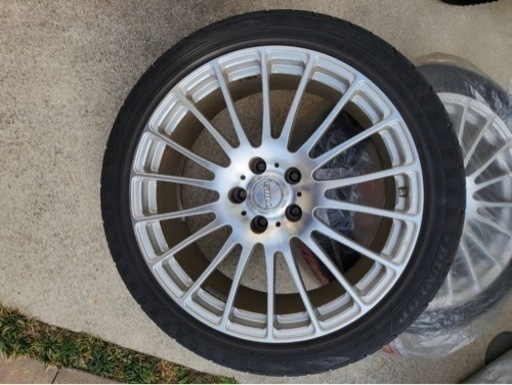 ホイール4本 TWS エクストリート118F モノブロック19インチ×8.0j