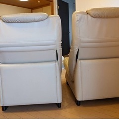 ［お取引中］リクライニングソファ　本革の画像