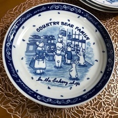 カントリーベアファミリー　大皿 5枚の画像