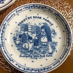 カントリーベアファミリー　大皿 5枚の画像