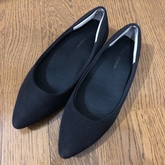 ハニーズ　23.5  フラットパンプス　黒