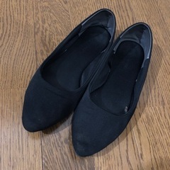 ハニーズ　23.5 フラットパンプス黒