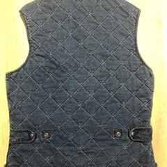 ポロ　ラルフローレン　インディゴキルティングベストの画像