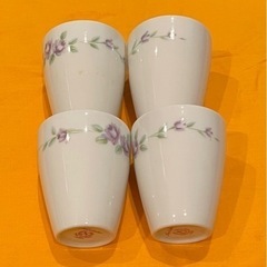 ☆ノリタケ☆Noritake☆湯呑み☆茶器☆4客セット☆磁器☆日本茶☆