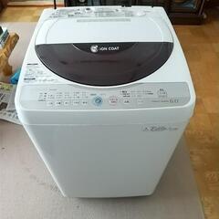 洗濯機あげます。シャープES-GE60K 難あり