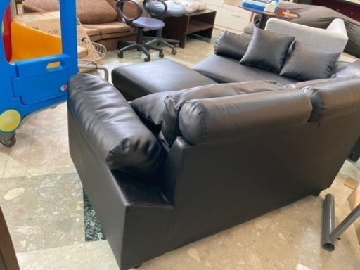 《SALE品》オットマン付き3人掛けソファ リサイクルショップ宮崎屋住吉店23.2.25F