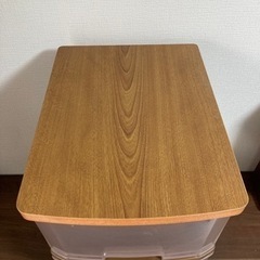 ウッドトップチェスト 3段の画像