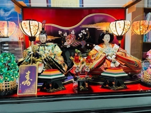 雛飾り　十番親王飾　豪華本格造り(内蔵オルゴール付)