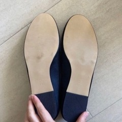 【お譲り先決定】2/28まで出品★【ほぼ未使用】ネイビーパンプス　冠婚葬祭　オフィスの画像