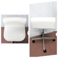 ☆T2445☆ 高さ調節可能　スツール 白の画像