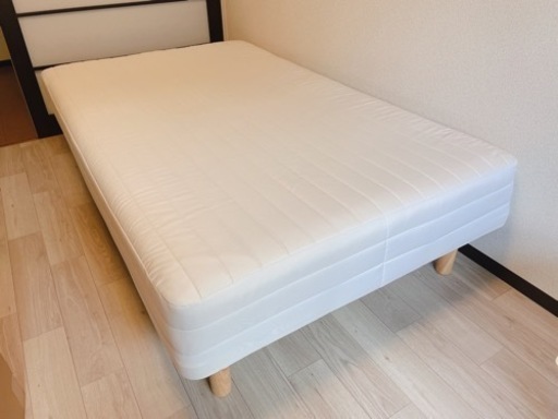 【美品】無印良品 脚付マットレス・高密度ポケットコイル・セミダブル