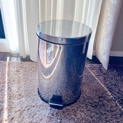 おしゃれ ゴミ箱 ごみ箱 開封式 フタ付 シルバー