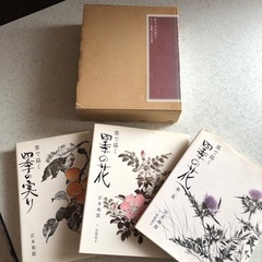 【引き取り限定】芸術・美術 作品集＆エッセイ本【墨で描く四季の花...