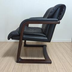 【2脚セット】本皮チェアー、本革チェアー、ダイニングチェアー、椅子の画像