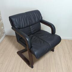 【2脚セット】本皮チェアー、本革チェアー、ダイニングチェアー、椅子の画像