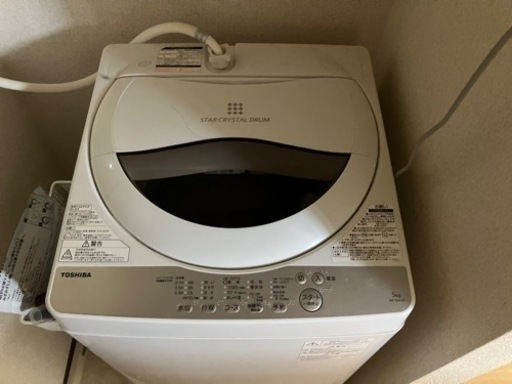 【値下げしました】東芝洗濯機　5kg AW-5G6(W)