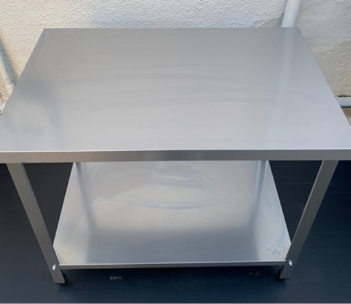 美品 業務用 作業台 調理台 900×600×800 厨房機材 飲食店 キッチン 用品 店舗 居酒屋 飲食店 ガス台 大阪発 引き取り