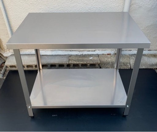 美品 業務用 作業台 調理台 900×600×800 厨房機材 飲食店 キッチン 用品 店舗 居酒屋 飲食店 ガス台 大阪発 引き取り可能 焼き台 コンロ