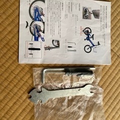 子供用自転車　補助輪あり　14インチの画像