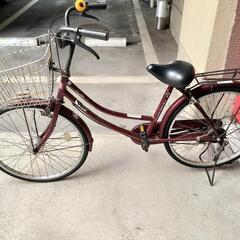 (交渉中)24インチ自転車 ライト自動点灯